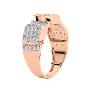 Glimmer Round Diamond Ring For Men